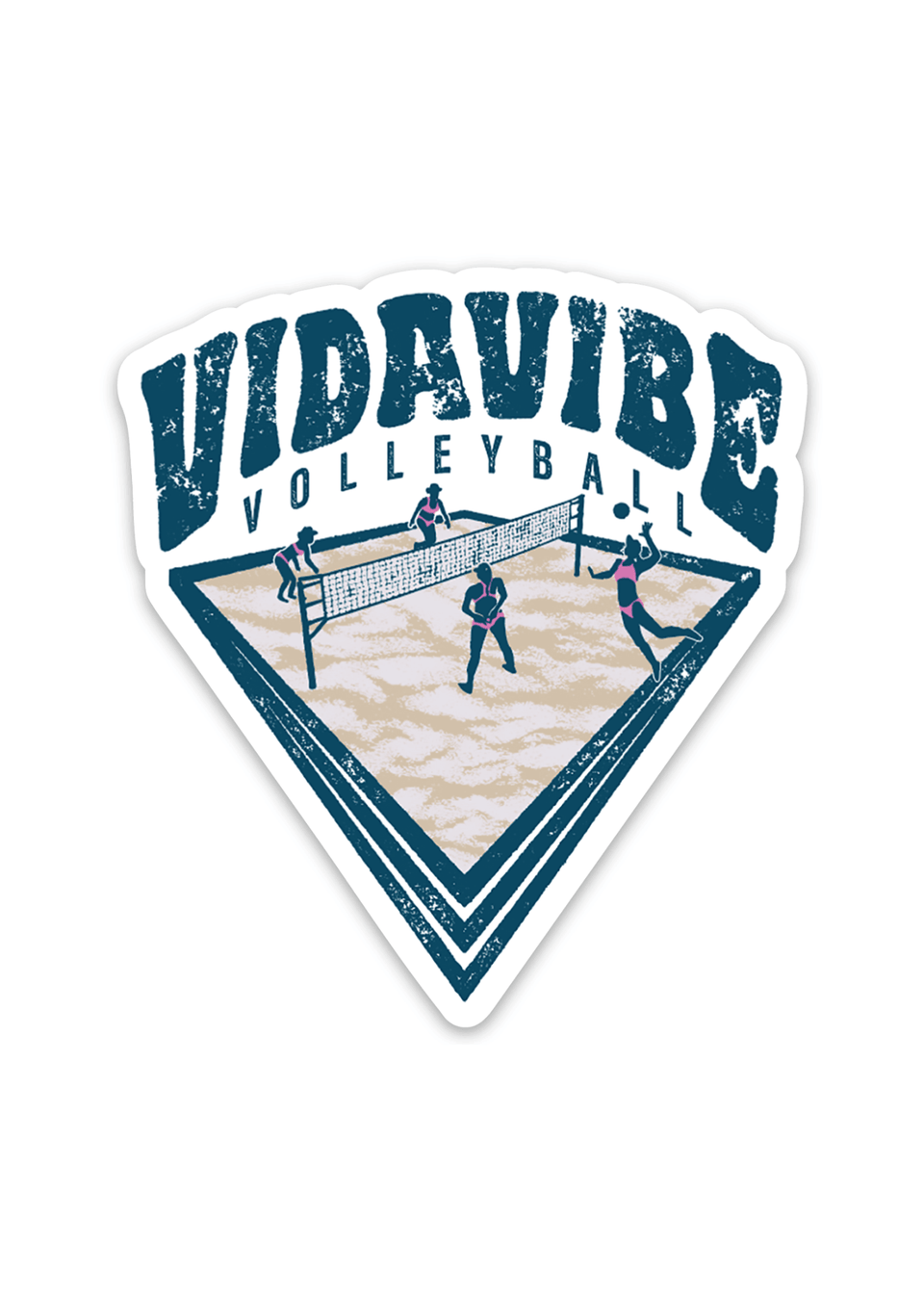 VidaVibe Volleyball Diamond Court Sticker